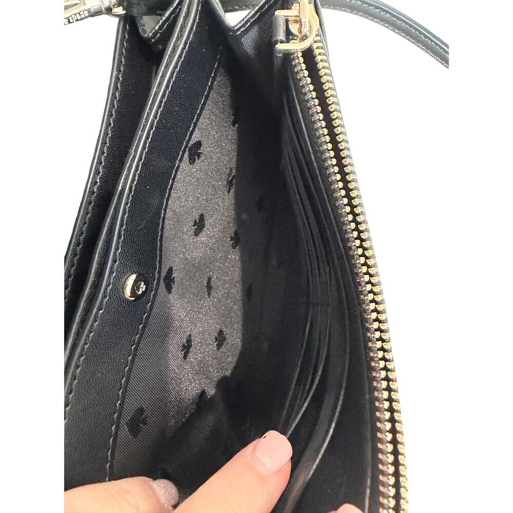 NWOT Kate Spade Kerri Crossbody Bag Black Leather Minimalist Designer - Picture 6 of 14